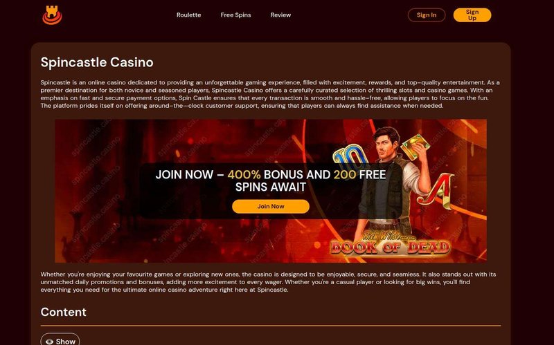Spincastle casino, spins castle casino